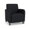 Lesro Siena Lounge Reception Guest Chair w/ Front Casters, 27 in W 29.5 in L 32.5 in H SN1101 - alternate 1